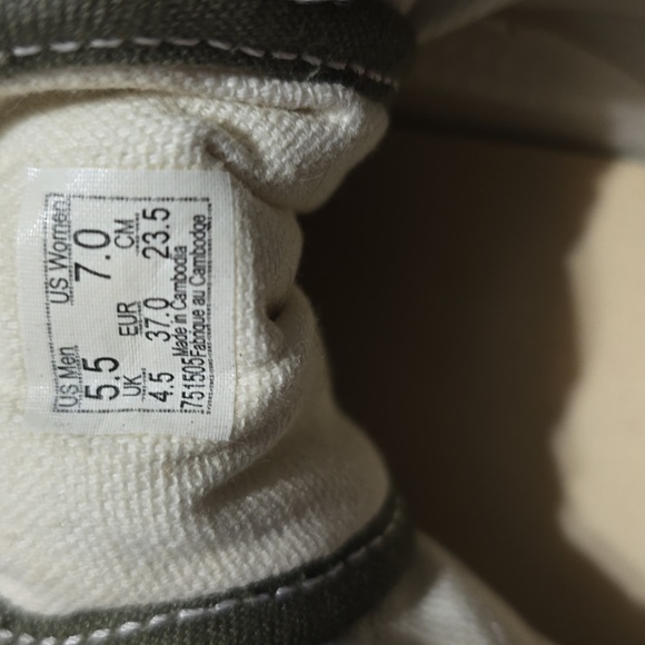 Vans Old Skool canvas green size womans 5.5 - Picture 7 of 9